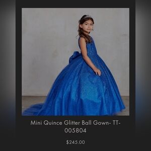 Royal Blue Ball Gown Dress for girls